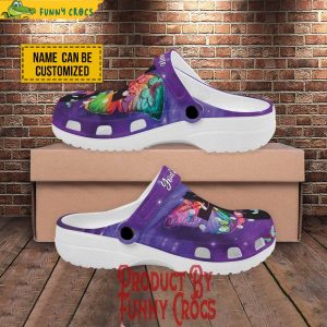 Personalized Jesus Purple Butterfly Faith Crocs Shoes 3