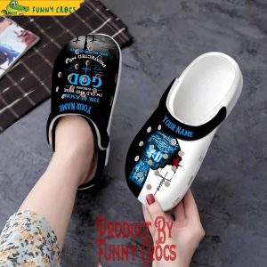 Personalized Jesus The Reason Im Old And Wise Is Because God Protected Me Crocs Shoes 3
