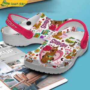 Personalized Scooby Doo Ruv You Valentine Crocs 2