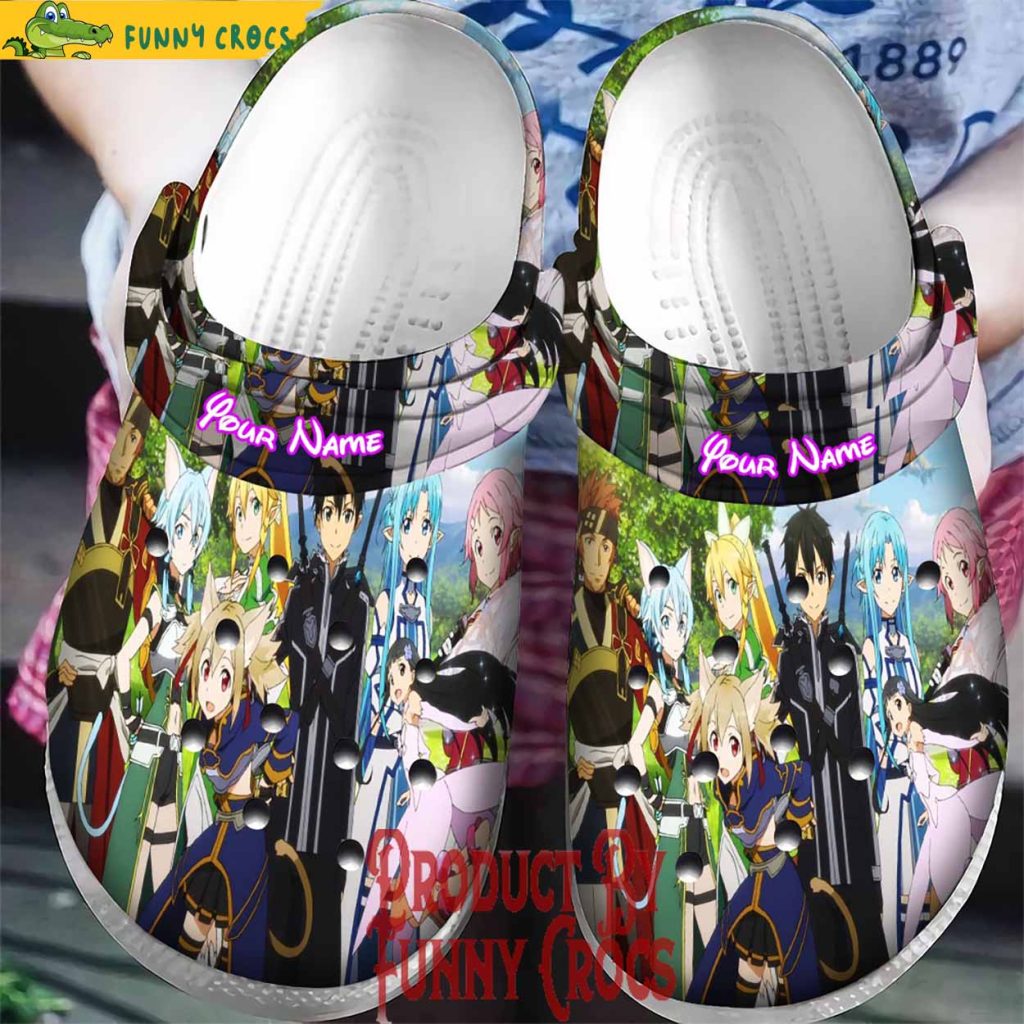 Personalized Sword Art Online Crocs Shoes