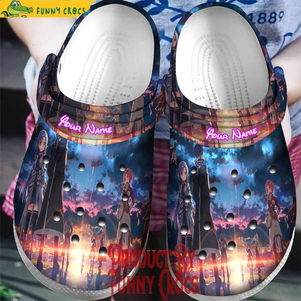 Personalized Sword Art Online Crocs Slippers