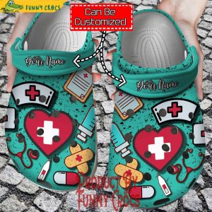 Personalized Symbols Nurse Crocs Nursing Shoes 1