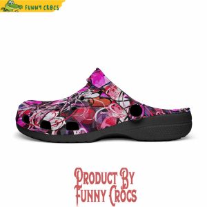 Pink Hearts Graffiti Crocs Shoes 4
