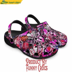 Pink Hearts Graffiti Crocs Shoes 5