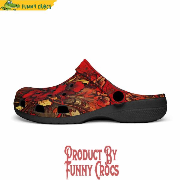Poppy Flowers Art Crocs Shoes
