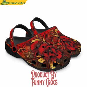 Poppy Flowers Art Crocs Shoes 5
