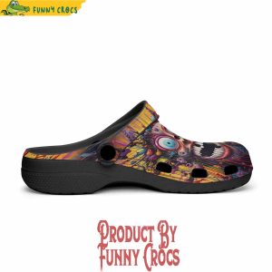Psychedelic Bizarre Face Colorful Crocs Shoes 3