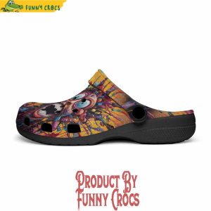 Psychedelic Bizarre Face Colorful Crocs Shoes 4