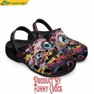 Psychedelic Monster Art Crocs Shoes 5