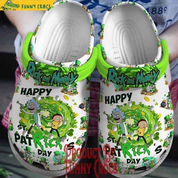 Rick And Morty Happy Patrick’s Day Crocs Shoes