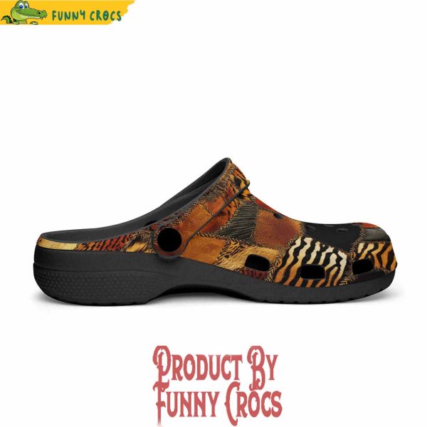Safari Patchwork Crocs Shoes