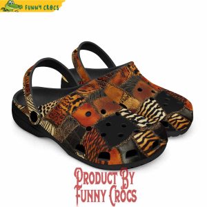 Safari Patchwork Crocs Shoes 5