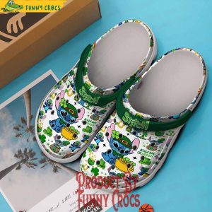 Stitch Kiss Me Im Irish St Patricks Day Crocs Shoes 3