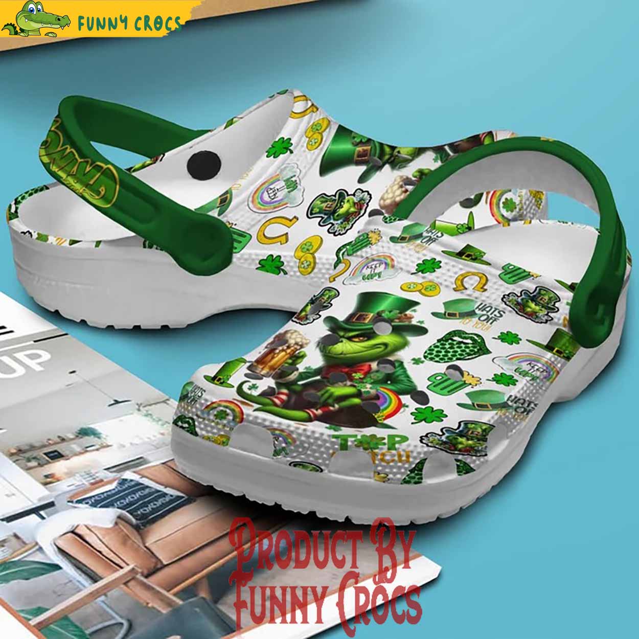 The Grinch Happy St.Patrick's Day Crocs Shoes