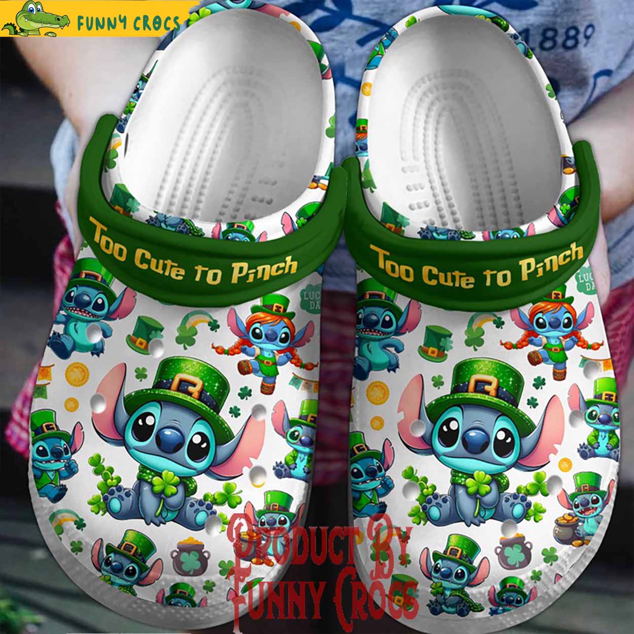 Too Cute To Pinch Happy St.Patrick's Day Crocs