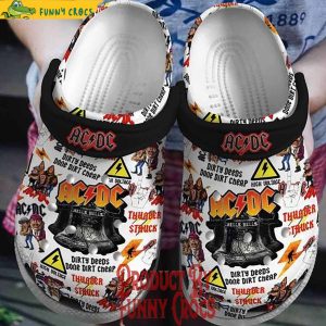 ACDC Dirty Deeds Done Dirt Cheap Crocs Shoes