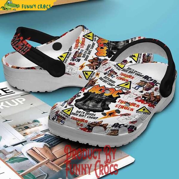 ACDC Dirty Deeds Done Dirt Cheap Crocs Shoes