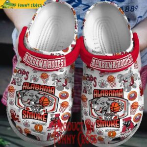Alabama Smoke Basketball Crocs Shoes