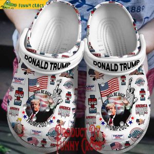 American Needs Me Donald Trump White Crocs 2024 1
