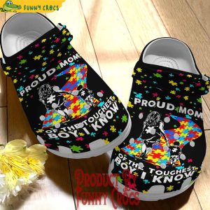 Autism Awareness Proud Mom Crocs Classic Clogs Shoes
