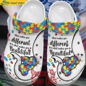 Autism Awareness What Makes You Different Crocs Shoes