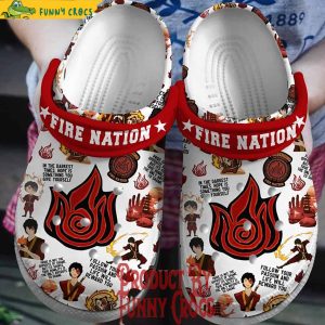 Avatar The Last Airbender Fire Nation Crocs Shoes