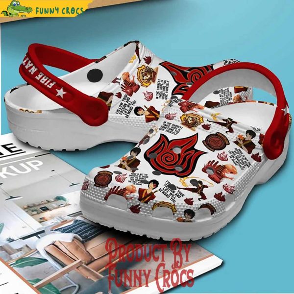 Avatar The Last Airbender Fire Nation Crocs Shoes