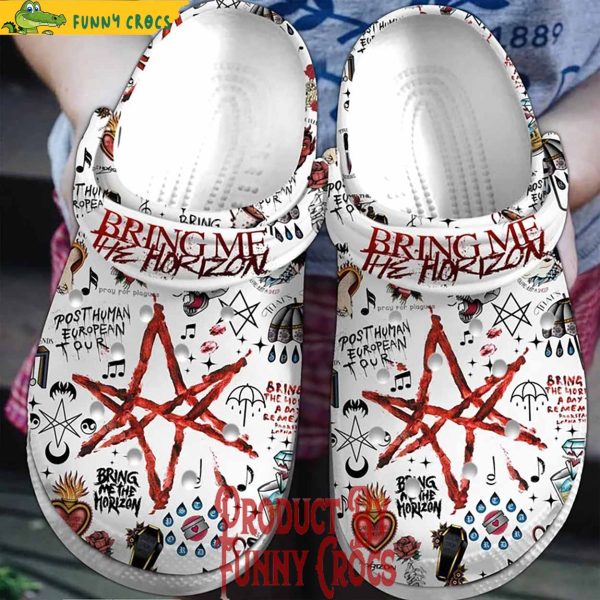 Bring Me The Horizon Post Human European Tour Crocs Shoes