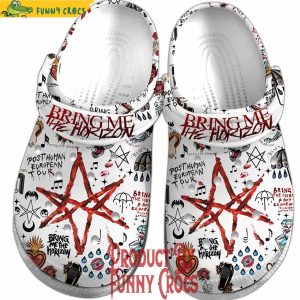Bring Me The Horizon Post Human European Tour Crocs Shoes 3
