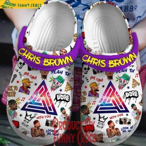 Chris Brown Fine China Crocs Shoes
