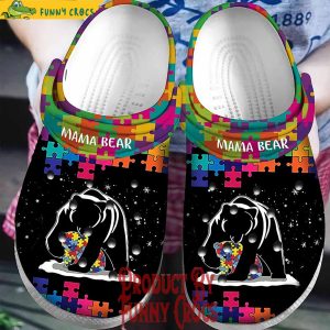 Custom Autism Awareness Mama Bear Crocs Shoes