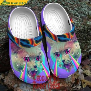 Custom Cat Colorful Crocs Style