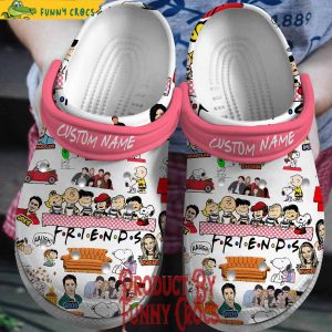 Custom Friends Tv Series Peanuts And Snoopy Crocs Shoes 1