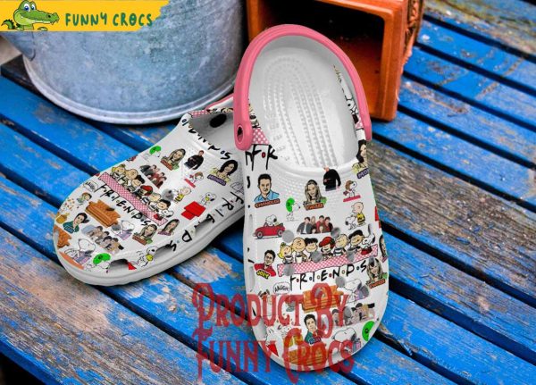 Custom Friends Tv Series Peanuts And Snoopy Crocs Shoes
