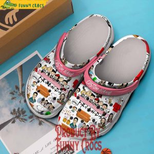 Custom Friends Tv Series Peanuts And Snoopy Crocs Shoes 3