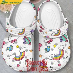 Custom Hello Kitty Rainbow Crocs Style