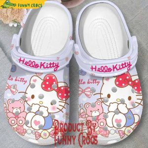 Custom Hello Kitty Teddy Bear Crocs Shoes