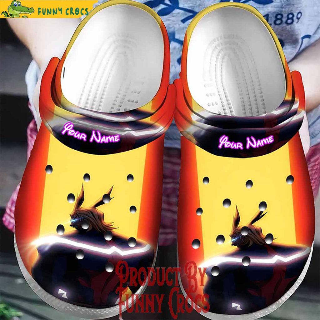 Custom My Hero Academia All Might Crocs Shoes