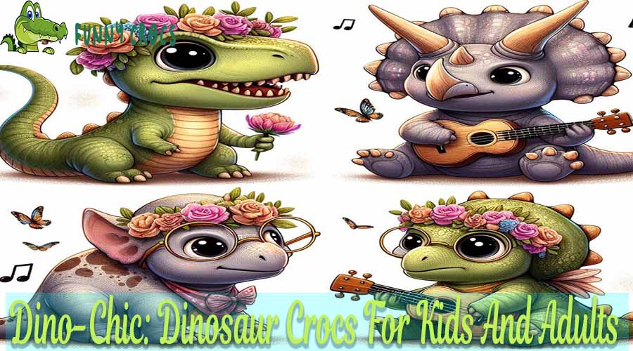 Dino Chic Dinosaur Crocs For Kids And Adults