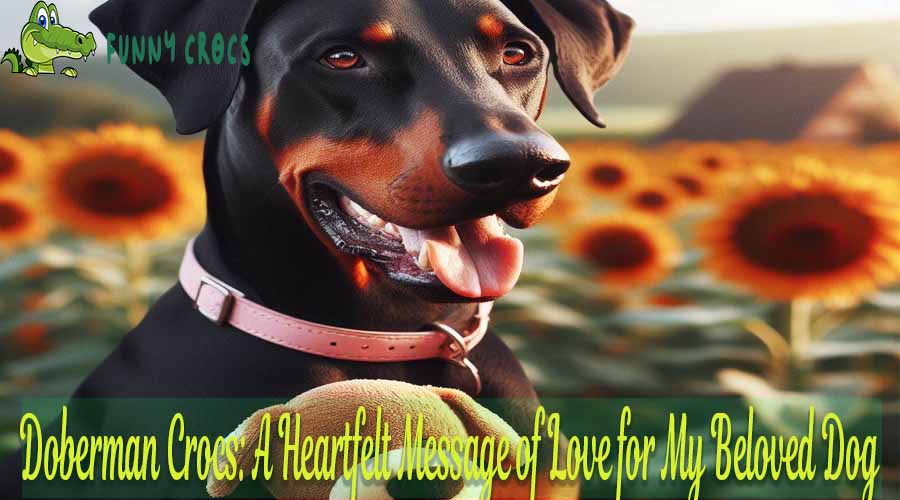 Doberman Crocs A Heartfelt Message of Love for My Beloved Dog