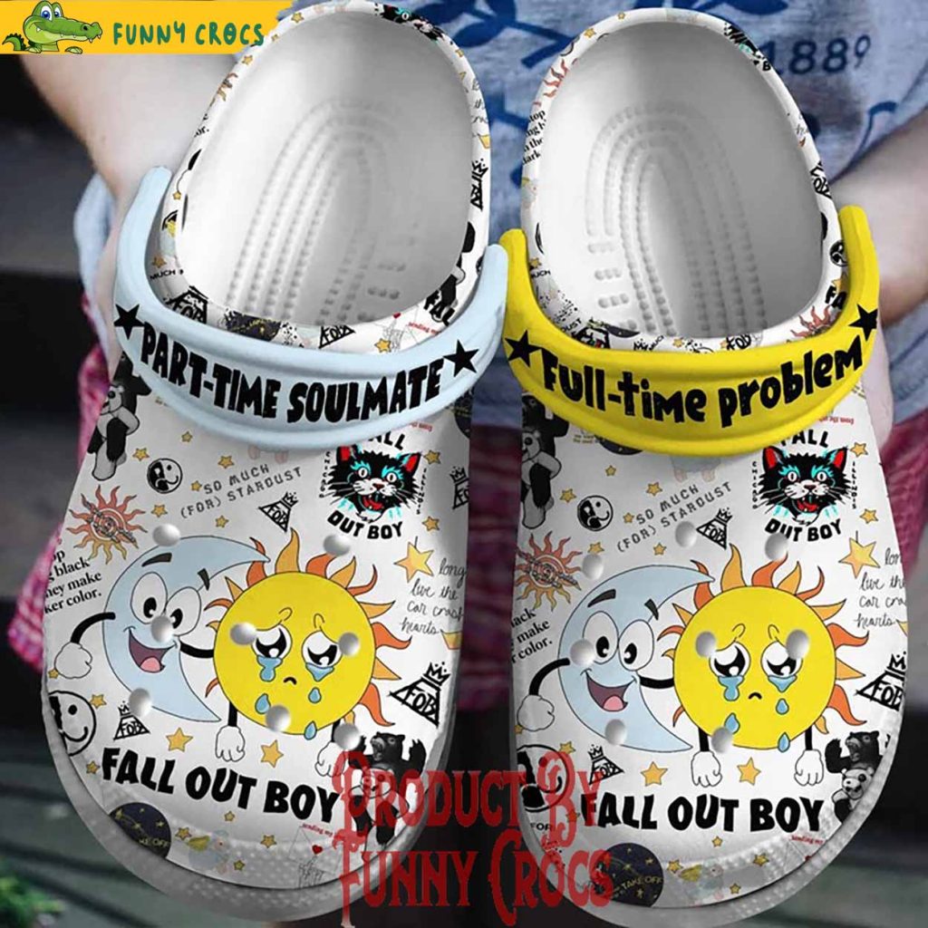 Fall Out Boy Full Time Problem Crocs Shoes