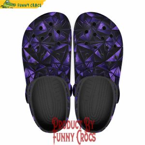 Geometric Purple Triangles Crocs Shoes 1