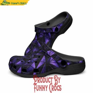 Geometric Purple Triangles Crocs Shoes