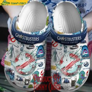 Ghostbusters Frozen Empire 2024 White Crocs Style 1