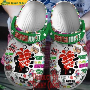 Green Day American Idiot Crocs Shoes