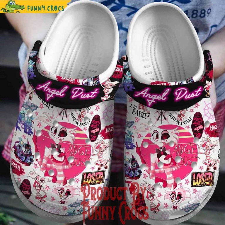 Hazbin Hotel Angel Dust Crocs Shoes - Discover Comfort And Style Clog ...