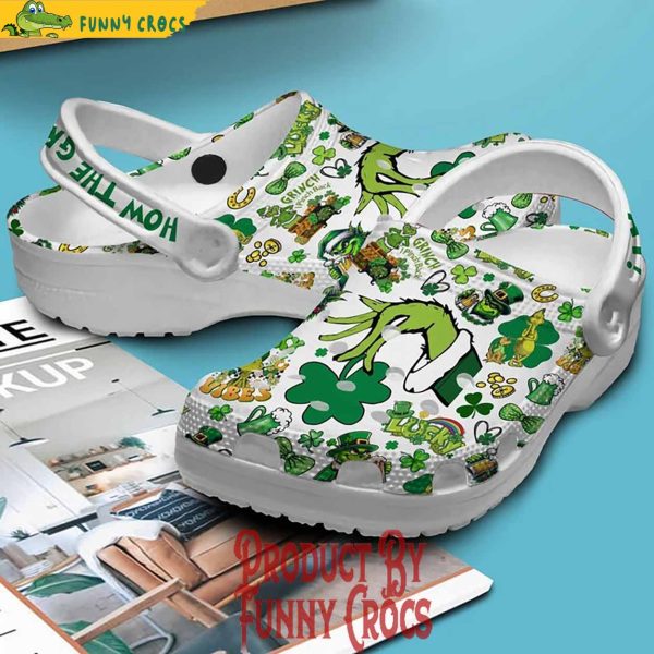 How The Grinch Stole Happy St.Patrick’s Day Crocs Shoes