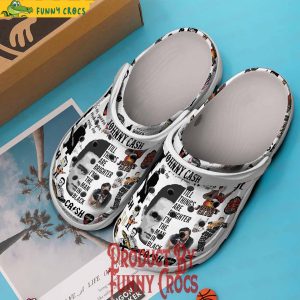 Johnny Cash Man In Black Crocs Shoes 2
