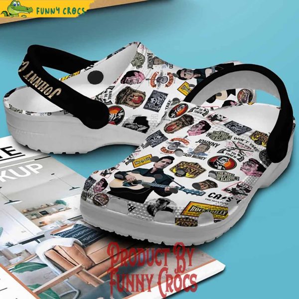 Johnny Cash Satisfied Mind Crocs Shoes