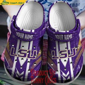 LSU Tigers NCAA Personalized Crocs Shoes